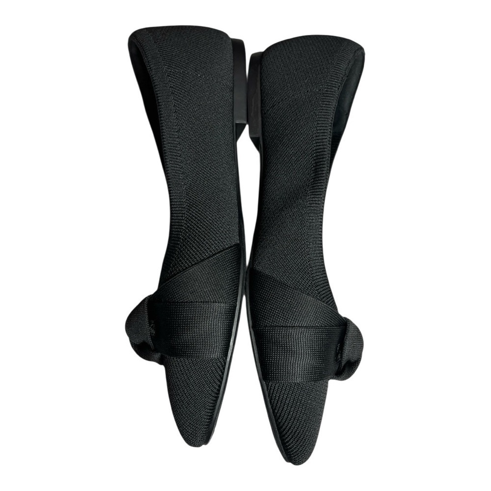 Women's Kelly & Katie Black Ballet Flats with Bow Detail Size 8.5 New No Box - Picture 2 of 7
